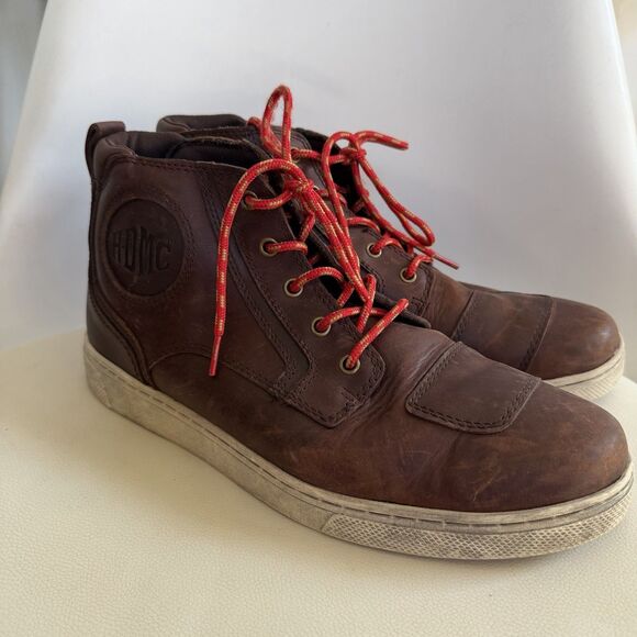 Harley Davidson Mens Bateman Ankle Pro Leather Riding Boots Shoes Size 11.5 main image 5